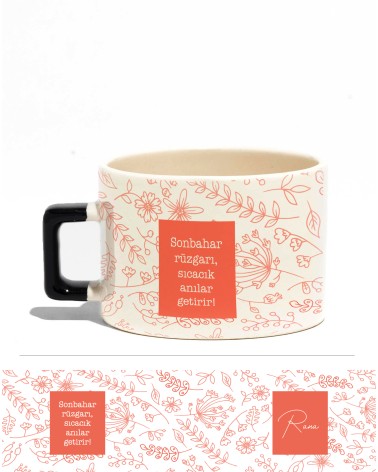 Sonbahar Nescafe Fincanı-2 (çift taraflı)