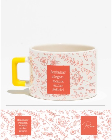Sonbahar Nescafe Fincanı-2 (çift taraflı)