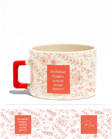 Sonbahar Nescafe Fincanı-2 (çift taraflı)