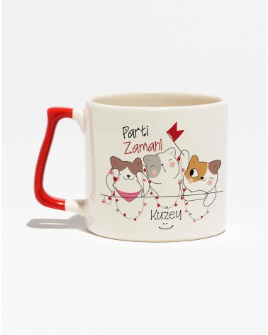 Kedi Parti Kids Kupa - İsimli